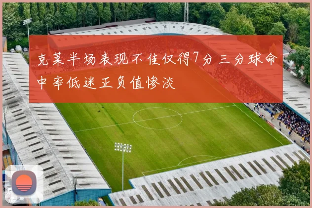 克莱半场表现不佳仅得7分三分球命中率低迷正负值惨淡