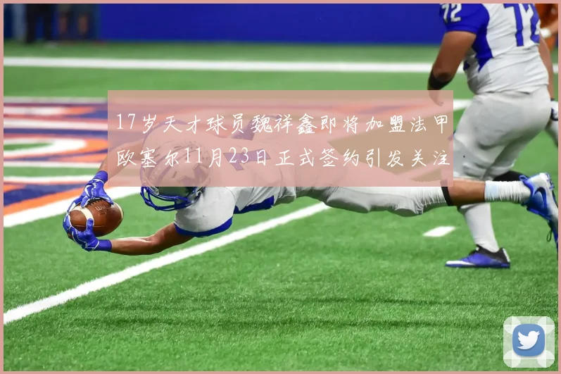 17岁天才球员魏祥鑫即将加盟法甲欧塞尔11月23日正式签约引发关注