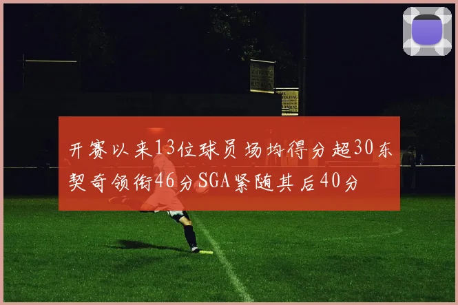 开赛以来13位球员场均得分超30东契奇领衔46分SGA紧随其后40分